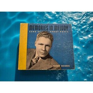 Vintage Kenny Baker Bing Crosby 3 Vinyl Records Book 78 RPM Decca RCA Oldies